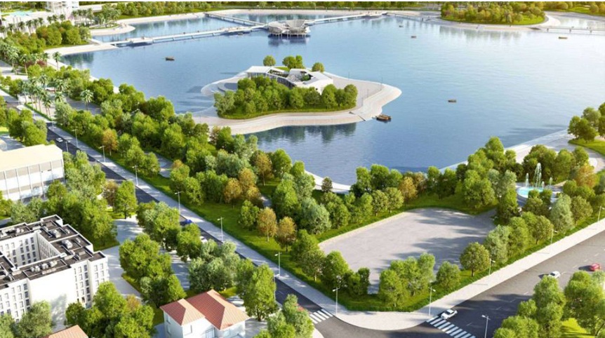 Nhà Hàng trên bán đảo Vinhomes Sky Lake Phạm Hùng