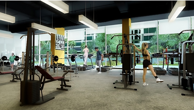 Phòng tập Gym đẳng cấp tại Vinhomes Sky Lake Phạm Hùng Dự Án Vàng của VinGroup