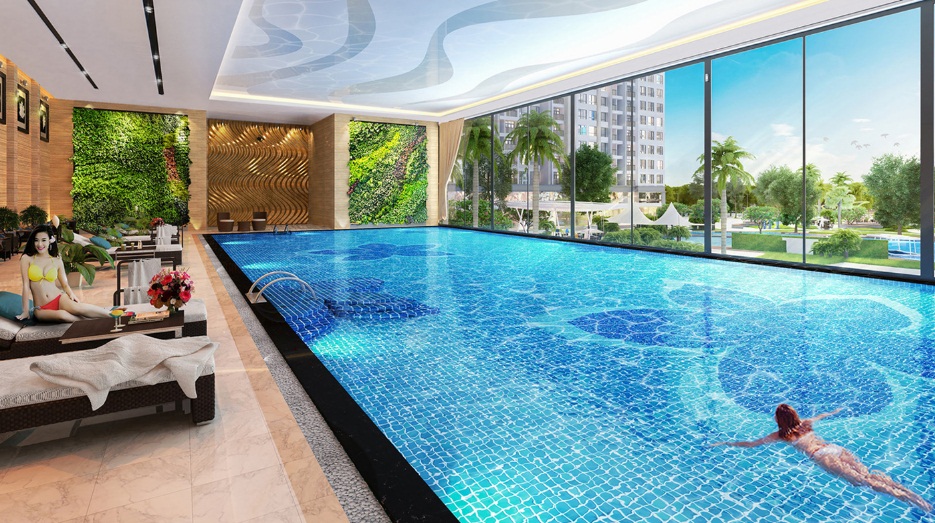 Bể bơi trong nhà bốn mùa tại Sky Lake