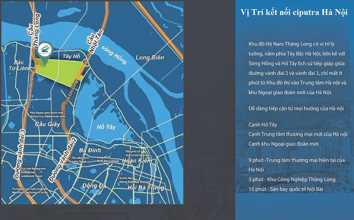 Vị trí Ciputra Hà Nội