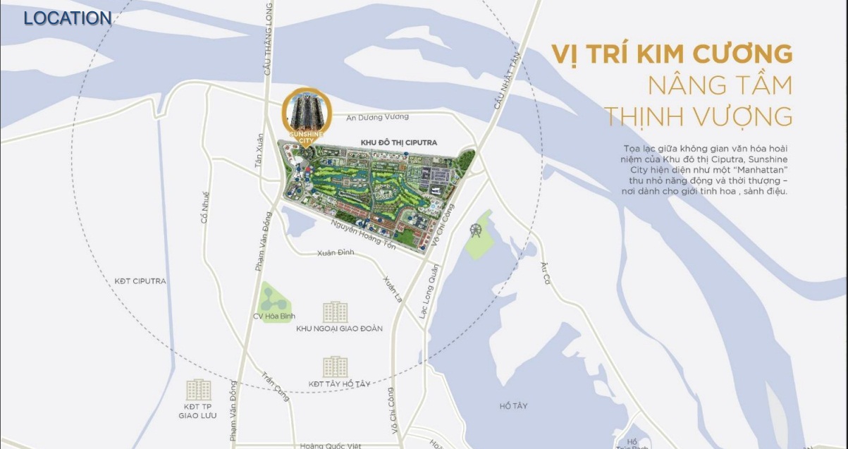 Vị trí dự án Shophouse Sunshine City